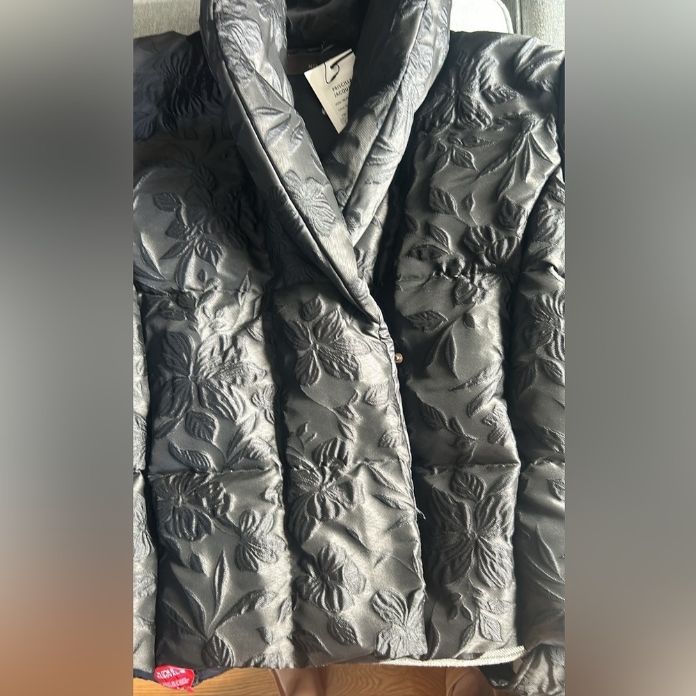 Nicole Benisti Priscilla Floral Jacquard Jacket Puffer - Picture 13 of 16